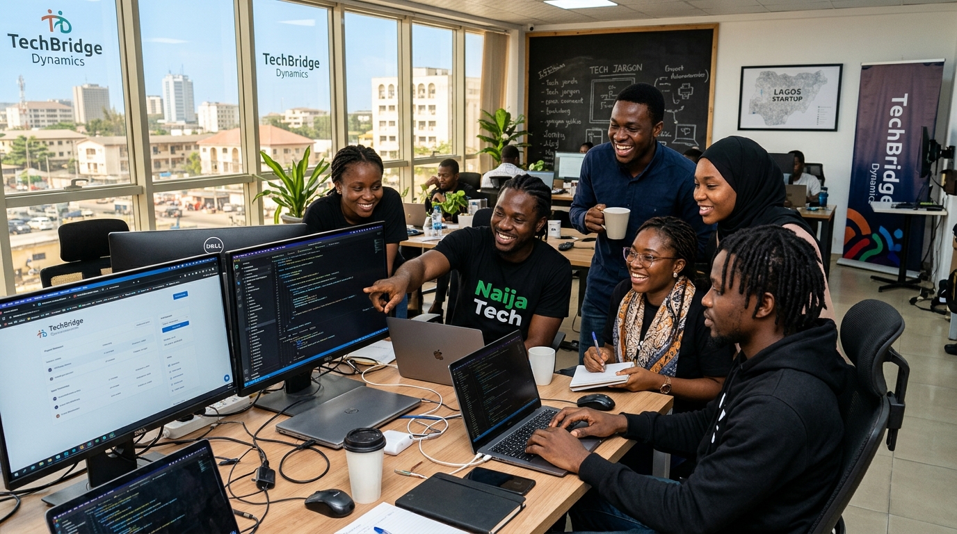 Discova engineering team at work in Lagos